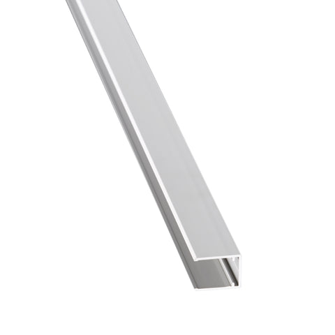 Alu-U-Profil für Hohlkammerpaneele 16mm silber/eloxiert
