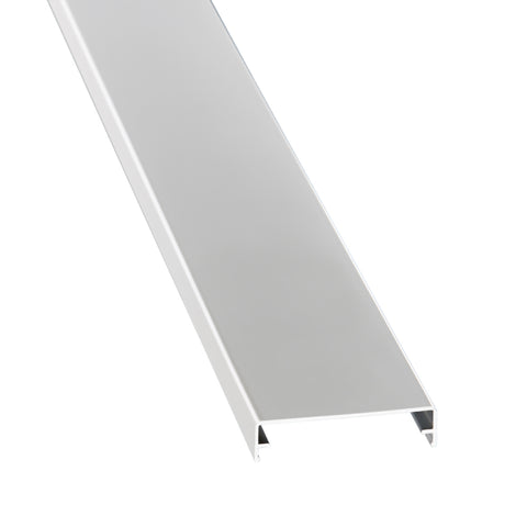 Zierklemmdeckel Alu/weiß